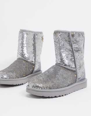 silver ugg trainers