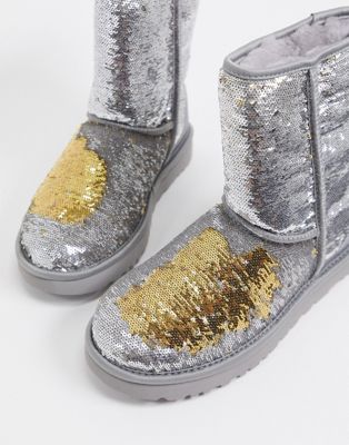 silver ugg trainers