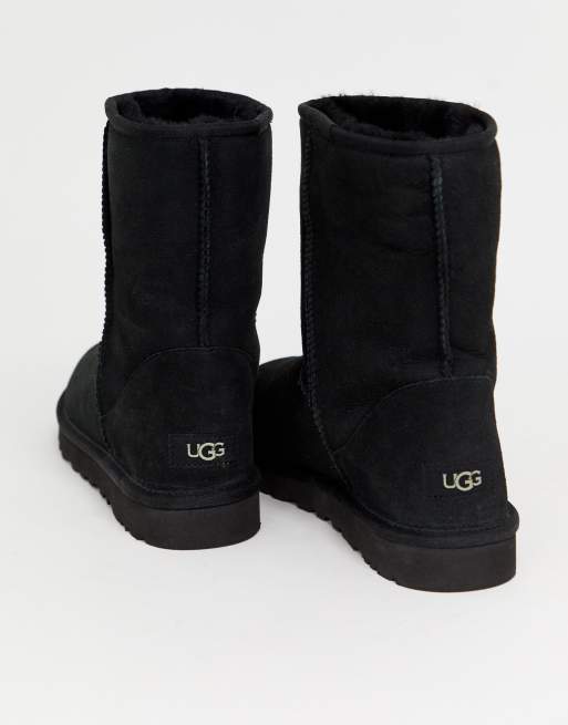 UGG – Classic – Svarta låga boots i mocka, 4 av 4
