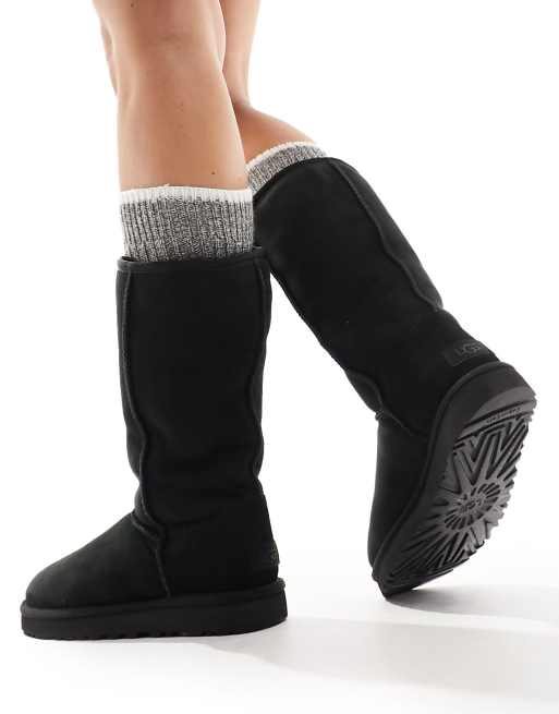 UGG Classic tall II boots in boots in black | ASOS