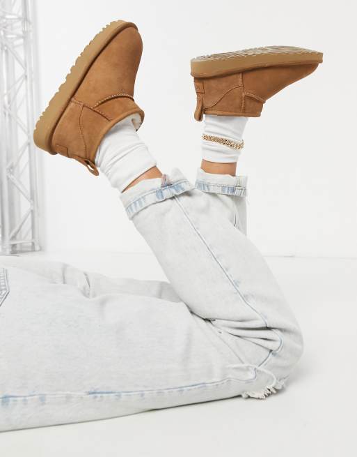 UGG Classic Ultra Mini ankle boots in chestnut ASOS