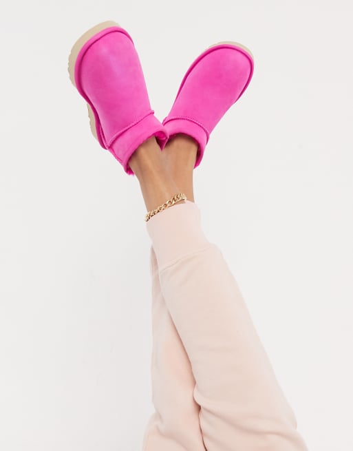 Hot sales pink uggs