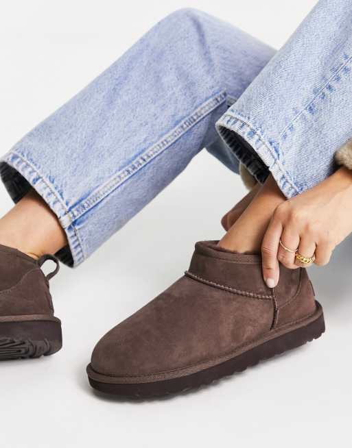 Ugg mini chocolate best sale boots