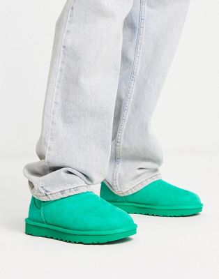  classic ultra mini boots in emerald green