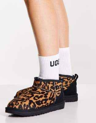 UGG Classic Ultra Mini Panther ankle boots in butterscotch