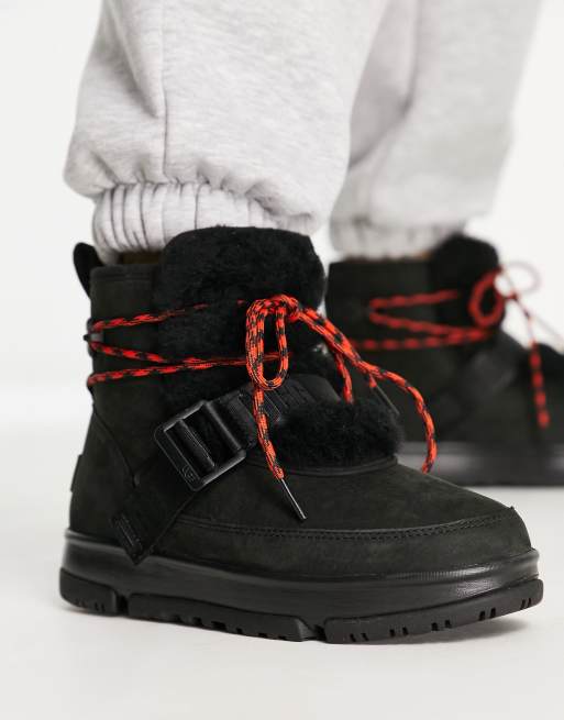 UGG Classic Weather Hiker boots in black | ASOS