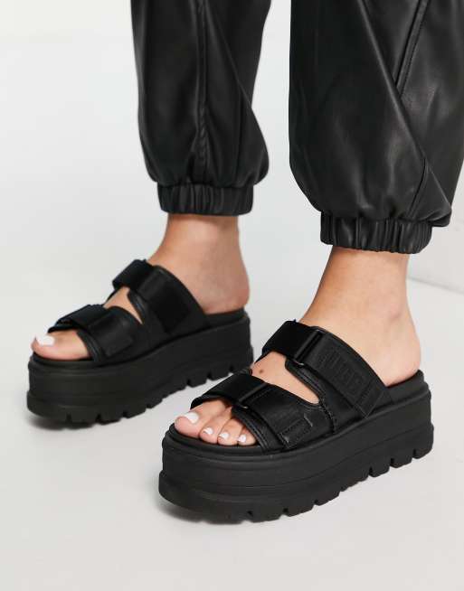 Black ugg sandals new arrivals