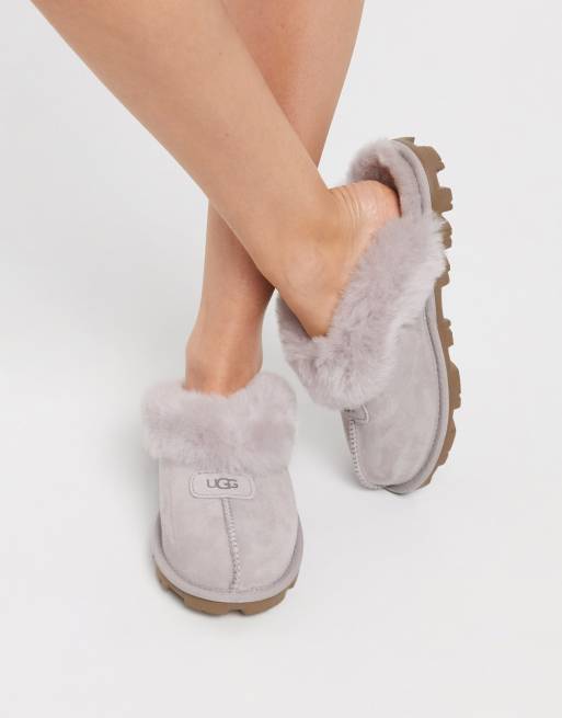 UGG Coquette slip on slippers in feather ASOS