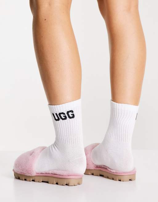 UGG Cozette slide slippers in shell