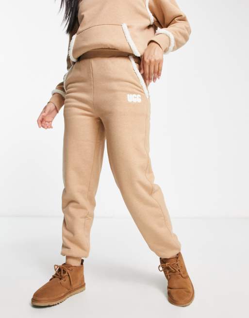 UGG - Daylin - Gebonden fleece joggingbroek in camel
