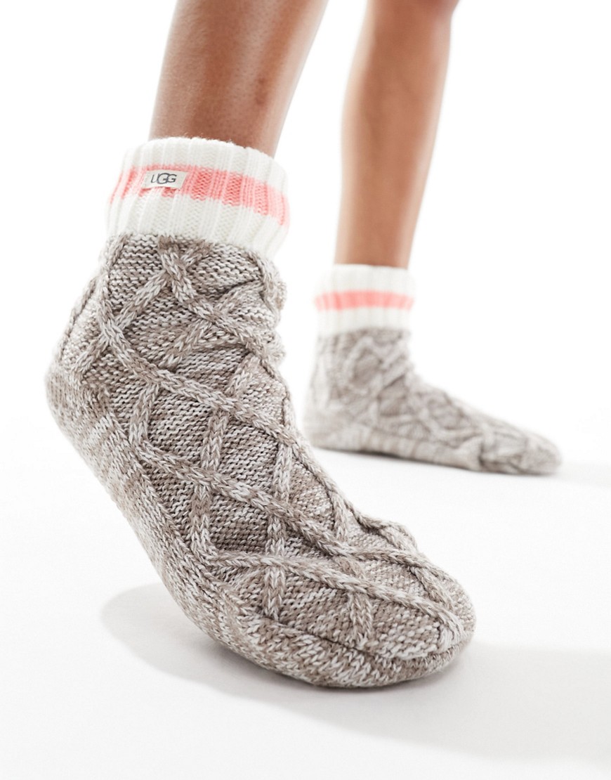 Ugg Deedee Fleece Lined Socks In Gray