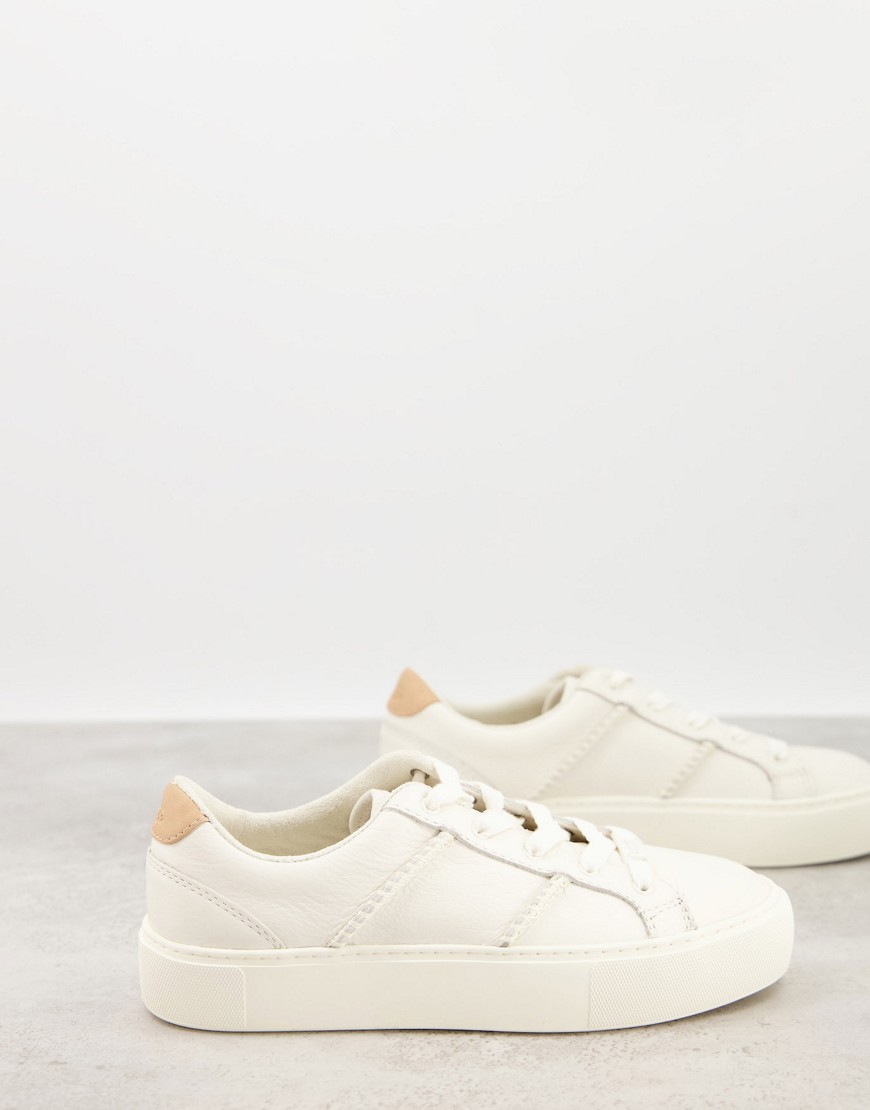 Ugg DINALE SNEAKERS IN OFF WHITE LEATHER