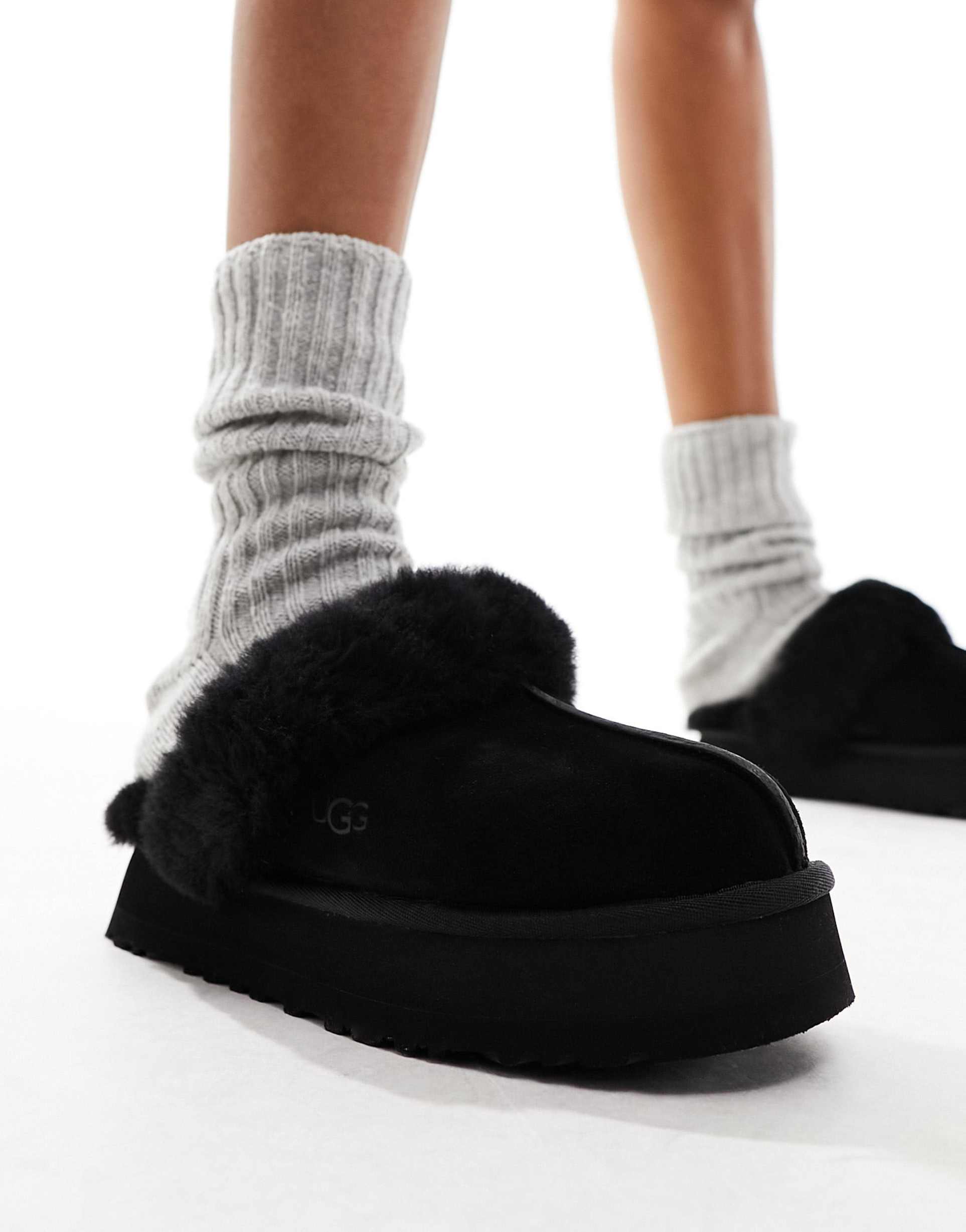 ugg disquette slippers in black