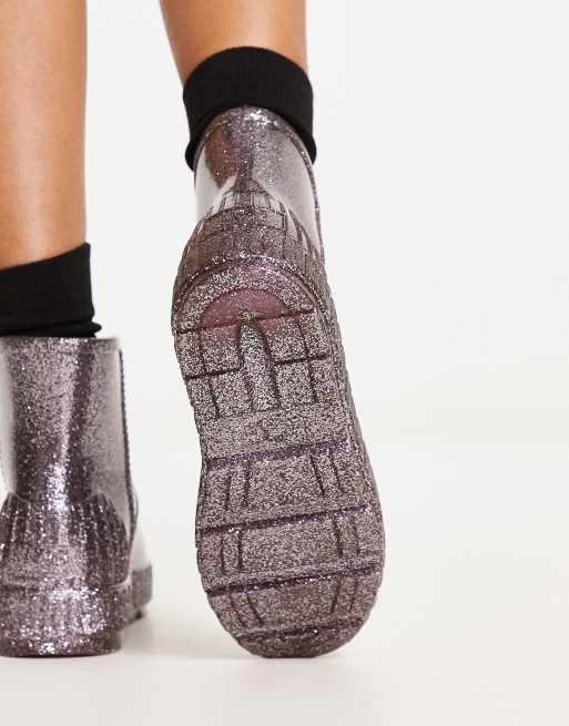 Ugg slippers best sale silver glitter