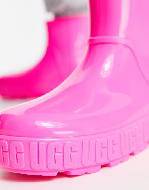 Pink ugg store rain boots