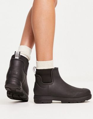 UGG Droplet rain boots in black - ASOS Price Checker