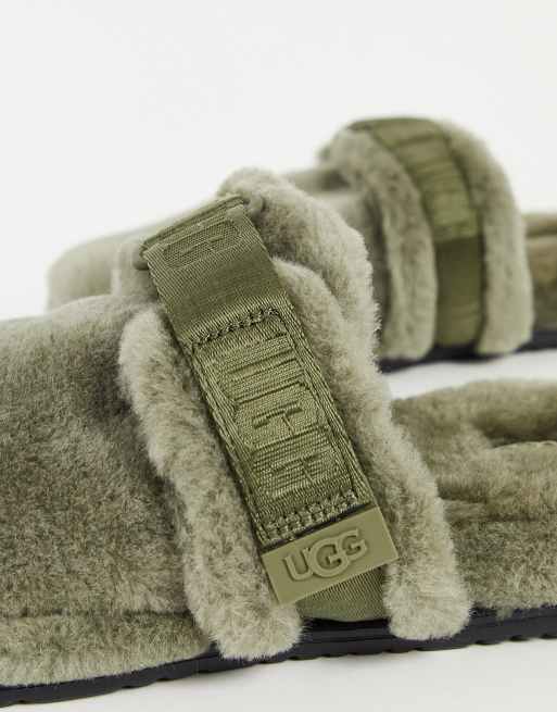 Olive green ugg online slippers