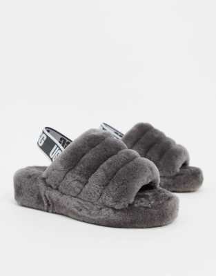 ugg fluff yeah charcoal