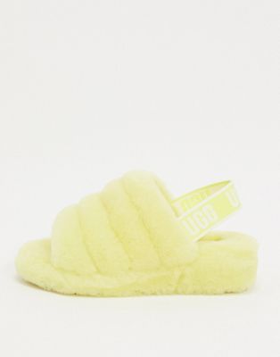ugg fluff yeah slippers yellow