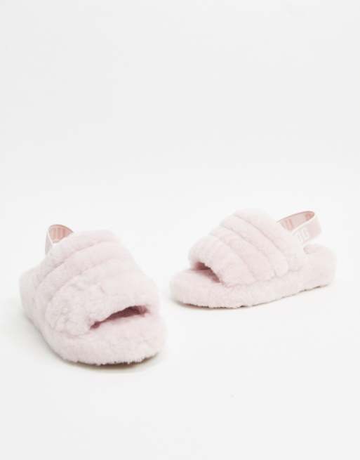 Fluff yeah slide cheap ugg seashell pink