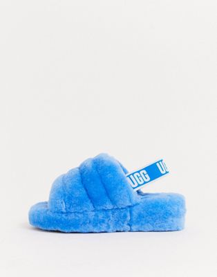 ugg blue slides