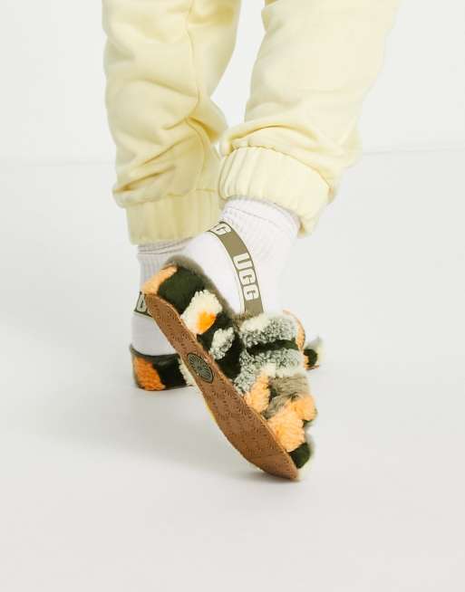 UGG Fluff Yeah Slide Cali Collage slippers in olive