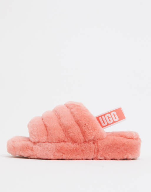 Ugg fluff yeah slide coral new arrivals