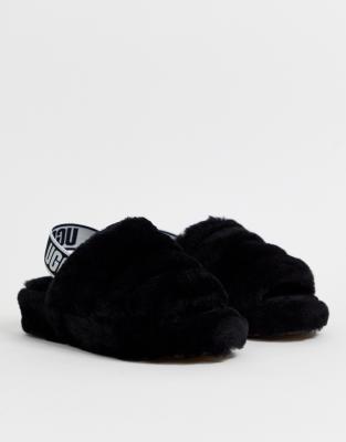 black fluff uggs