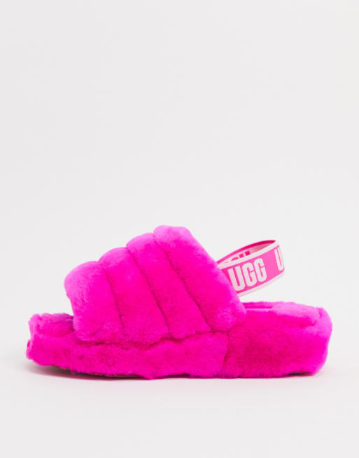 CLF Fluff'd Up Slippers in Pink