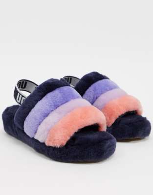 Ugg Women's Fluff Yeah Shearling Slingback Slippers In Multi
