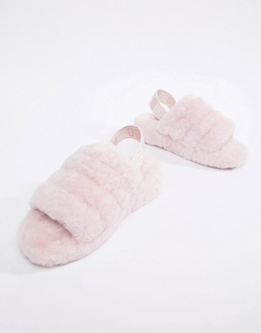 Ugg Fluff Yeah Slide Slippers in Pink | ASOS