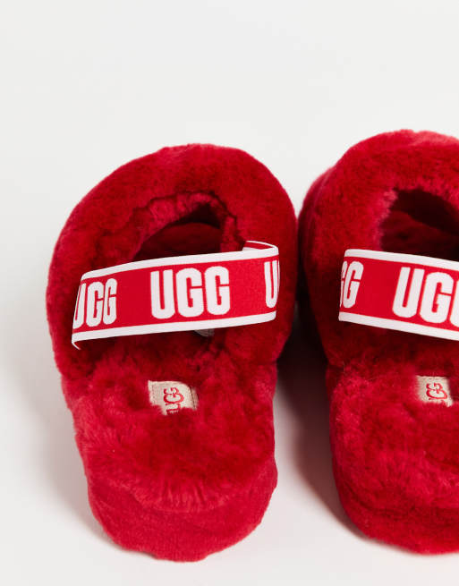 UGG Fluff Yeah Slide slippers in red