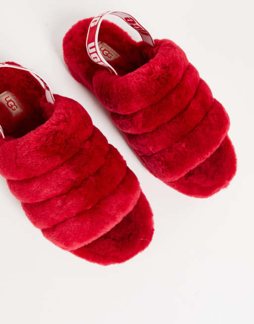 UGG Fluff Yeah Slide slippers in red