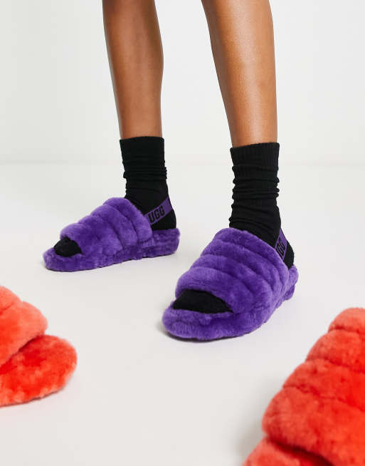 Ugg fluff yeah slide on sale purple