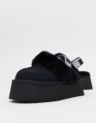 ugg funkette slipper black