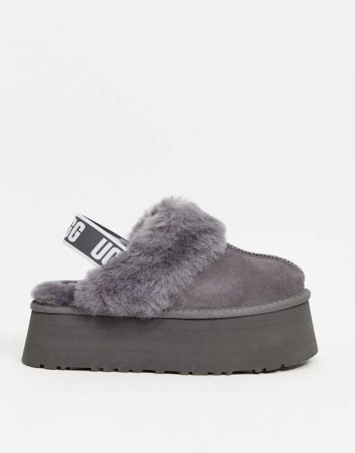 Grey best sale uggs slippers