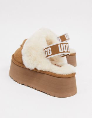 UGG Funkette flatform slippers in 