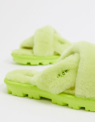 ugg slippers lime green