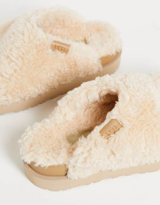 Cream ugg shop slides