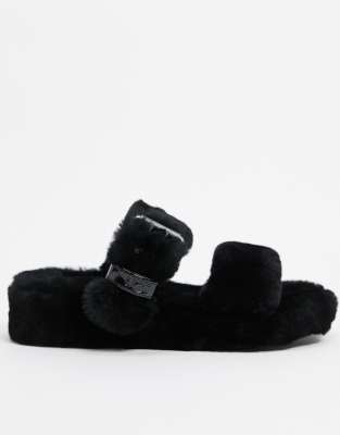 ugg fuzz yeah black