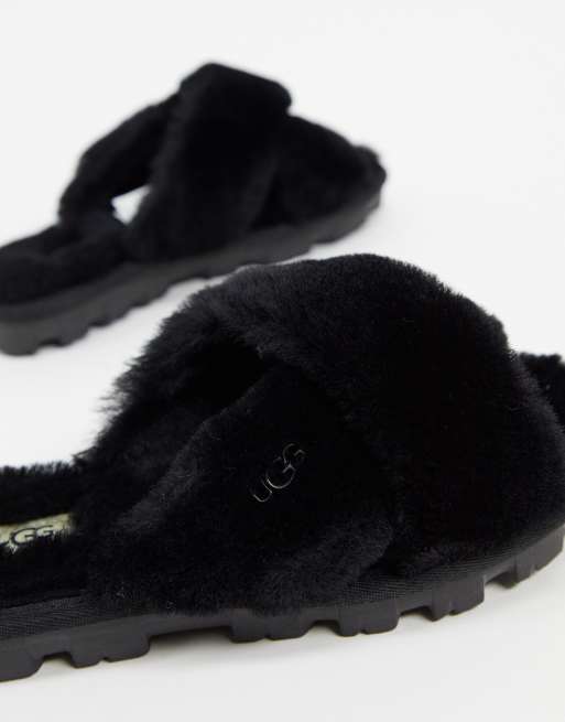 Ugg fuzzette crossover discount slippers