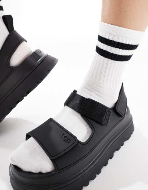 UGG Goldenglow eva sandals in black | ASOS