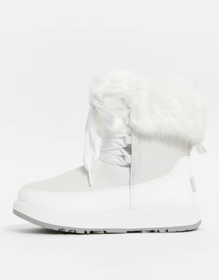 fluffy white uggs