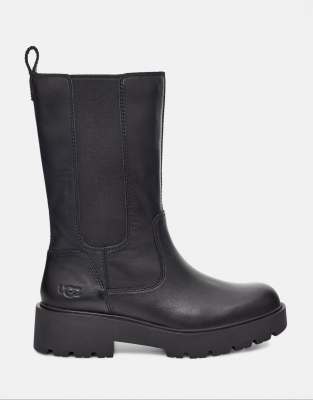 UGG Holzer mid calf chelsea boots in black - ASOS Price Checker