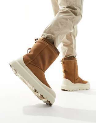 Shop Ugg Hybrid Boots In Tan-brown