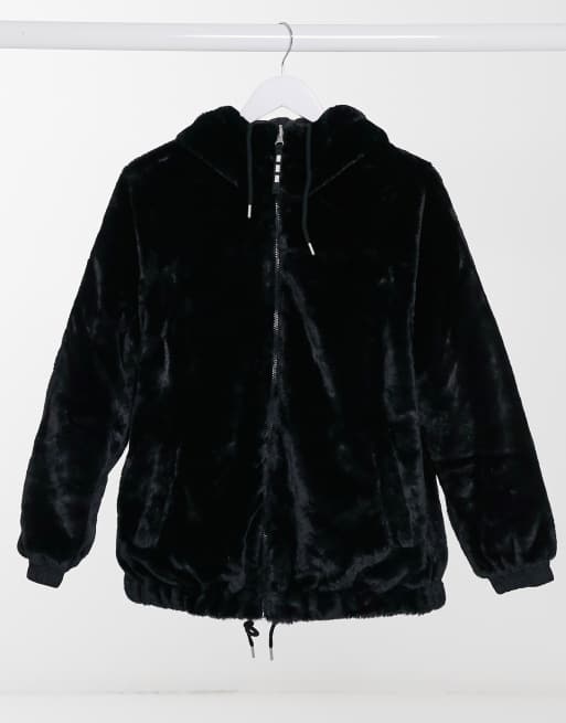 UGG Kayleigh reversible hoodie in black
