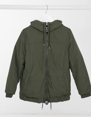 Ugg Kayleigh Reversible Hoodie In Olive green ModeSens