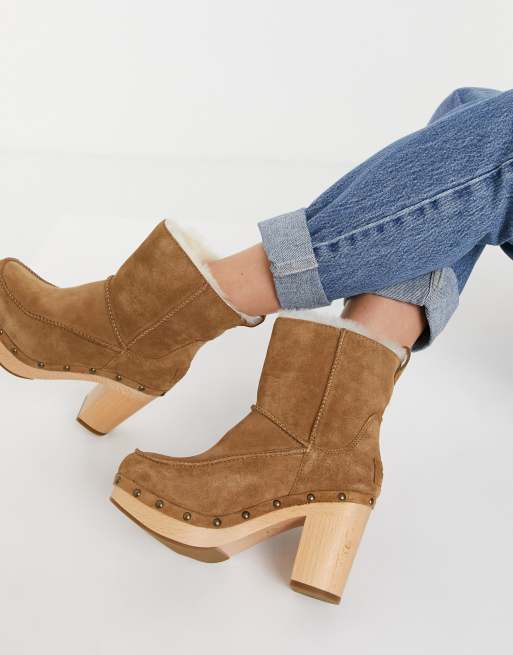 Ugg boots with 2025 wooden heel