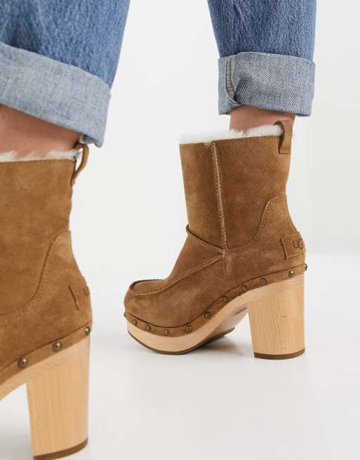 Stivali tipo ugg con cuciture sale