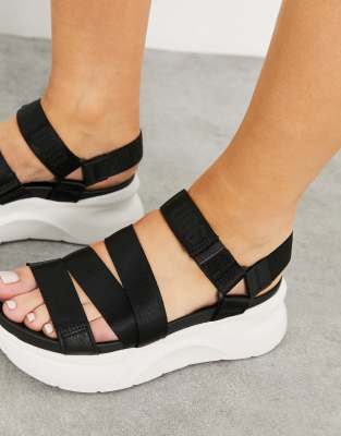black ugg platform sandals